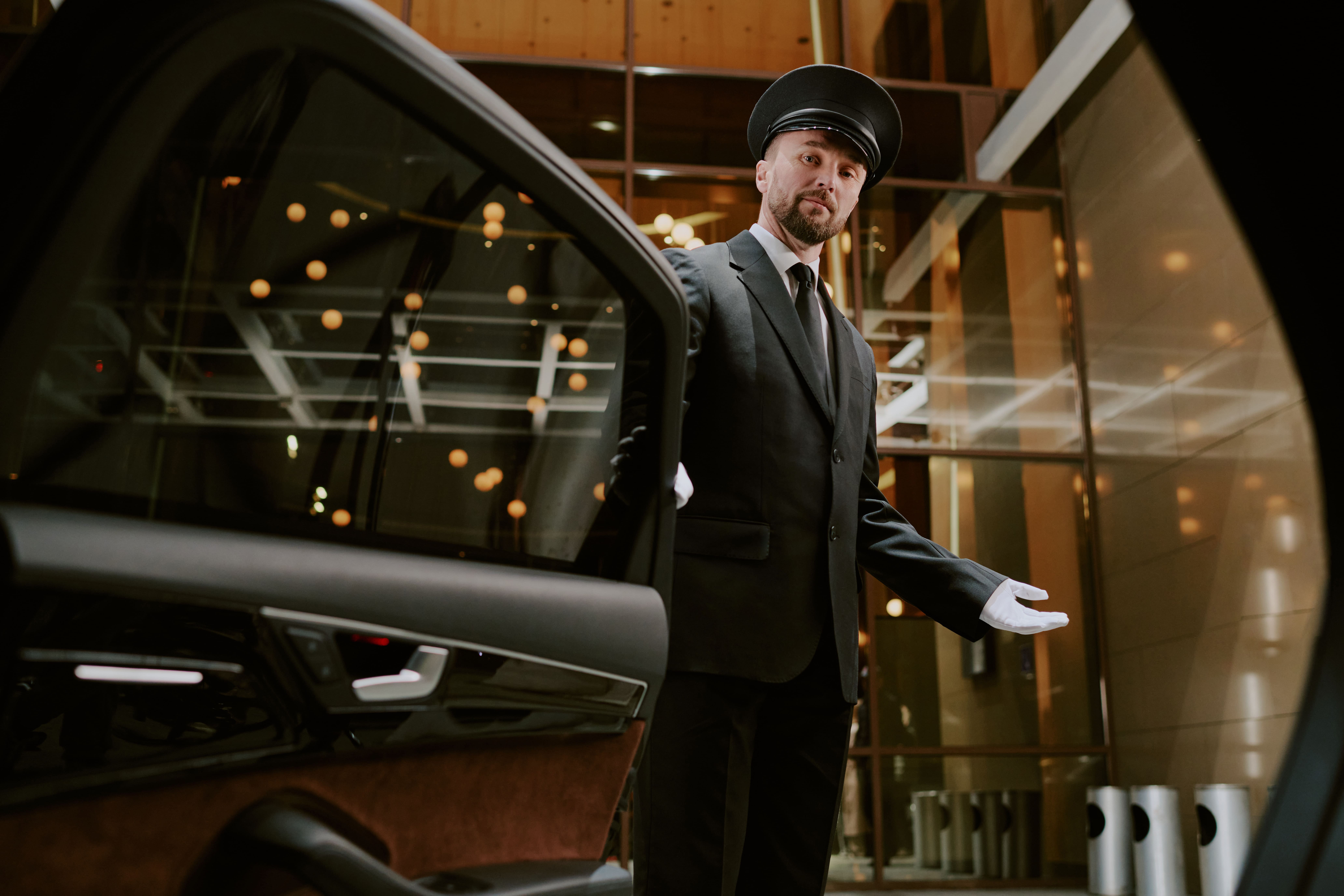 Hourly chauffeur service vehicle